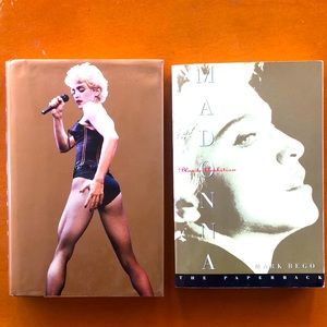 Two Madonna biographies one hardback one paperback